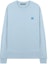 Order Acne Studios SS21 Smiley Face Crewneck Oversized Sweatshirt Unisex Light Blue CI0076-AQO