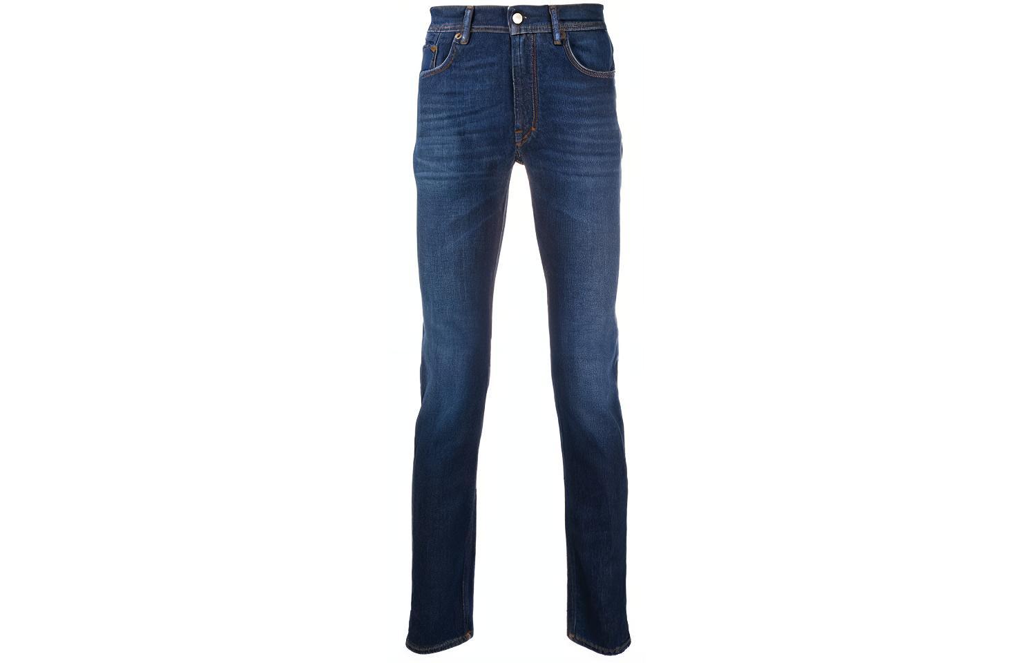 Acne Studios SS21 Stretch Slim Fit Denim Jeans Blue. B00160-838D