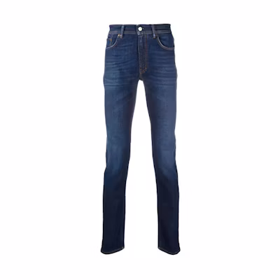 Acne Studios SS21 Stretch Slim Fit Denim Jeans Blue. B00160-838D