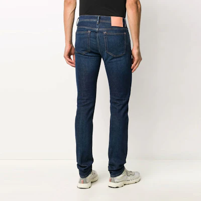 Acne Studios SS21 Stretch Slim Fit Denim Jeans Blue. B00160-838D Shop Acne Studios SS21 Stretch Slim Fit Denim Jeans Blue. B00160-838D