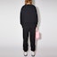 Shop Acne Studios SS21 Unisex Beaded Sweatshirt Black AI0097-900101