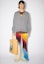 Details for Acne Studios SS21 Unisex Grey Wool V-Neck Face Long Sleeve Sweater. C60038-990