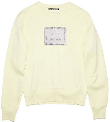 Acne Studios SS21 Yellow Beaded Sweatshirt Unisex Long Sleeve Casual Style. AI0097-290101 Order Acne Studios SS21 Yellow Beaded Sweatshirt Unisex Long Sleeve Casual Style. AI0097-290101