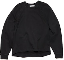 Acne Studios SS22 Black Solid Color Long Sleeve Sweatshirt. BI0170-900 Acne Studios SS22 Black Solid Color Long Sleeve Sweatshirt. BI0170-900