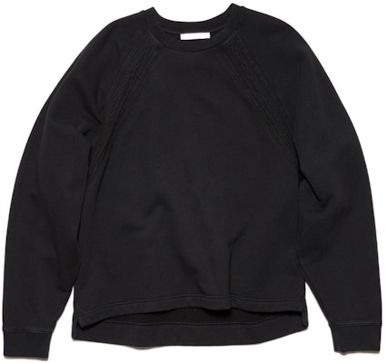 アクネ ストゥディオズ SS22 ブラック 無地 長袖 スウェットシャツ. BI0170-900 Order アクネ ストゥディオズ SS22 ブラック 無地 長袖 スウェットシャツ. BI0170-900