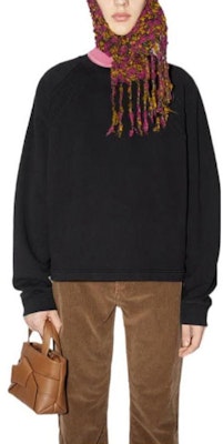 アクネ ストゥディオズ SS22 ブラック 無地 長袖 スウェットシャツ. BI0170-900 Lookbook アクネ ストゥディオズ SS22 ブラック 無地 長袖 スウェットシャツ. BI0170-900