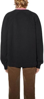 アクネ ストゥディオズ SS22 ブラック 無地 長袖 スウェットシャツ. BI0170-900 Shop アクネ ストゥディオズ SS22 ブラック 無地 長袖 スウェットシャツ. BI0170-900