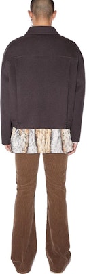 Acne Studios SS22 棕色羊毛拉鍊翻領外套. B90629-AFH Shop Acne Studios SS22 棕色羊毛拉鍊翻領外套. B90629-AFH