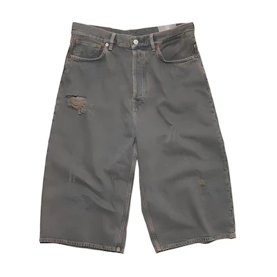 Acne Studios SS22 Distressed Denim Shorts Blue. BE0110-AFY