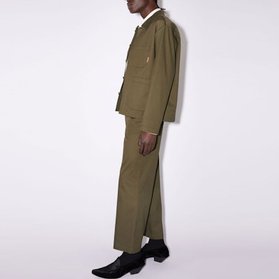 Acne Studios SS22 Jaket Kemeja Lengan Panjang Hijau dengan Saku. B90642-AB6044 Purchase Acne Studios SS22 Jaket Kemeja Lengan Panjang Hijau dengan Saku. B90642-AB6044