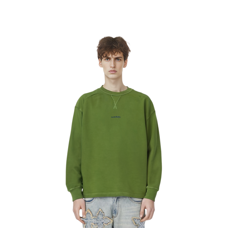 Purchase Acne Studios SS22 绿色标志印花套头衫. BI0138-AAZ