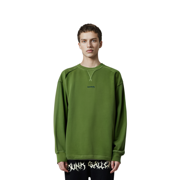 Details for Acne Studios SS22 绿色标志印花套头衫. BI0138-AAZ