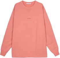 Acne Studios SS22 Logo Printed Pullover Sweatshirt Pink Orange. BI0138-AD2 Acne Studios SS22 Logo Printed Pullover Sweatshirt Pink Orange. BI0138-AD2