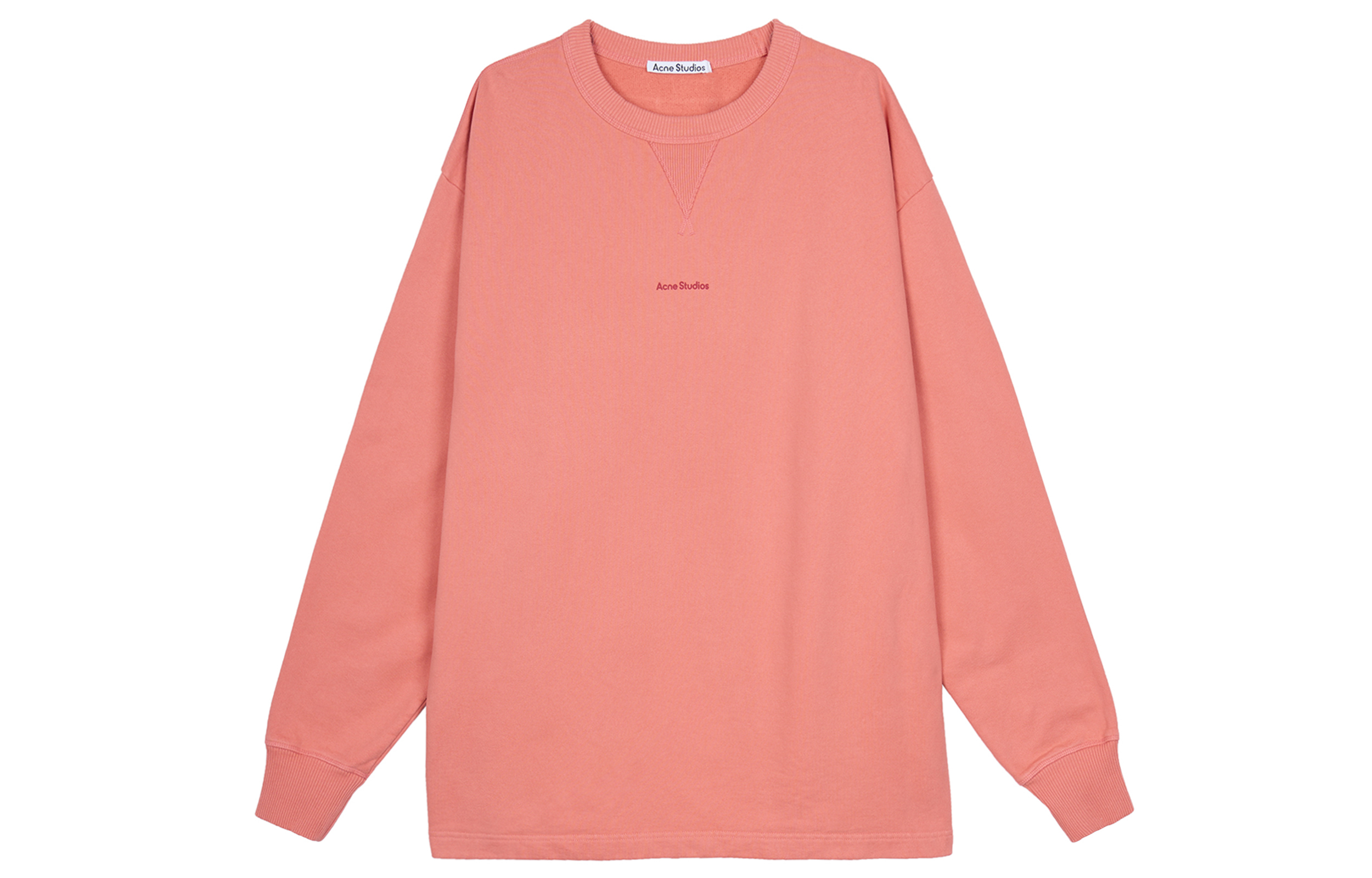 Order Acne Studios SS22 Logo印花套头衫 粉橙色卫衣 BI0138-AD2