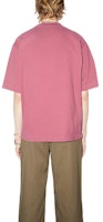 아크네 스튜디오 SS22 핑크 로고 프린트 반팔 크루넥 티셔츠. BL0278-ACX Lookbook 아크네 스튜디오 SS22 핑크 로고 프린트 반팔 크루넥 티셔츠. BL0278-ACX
