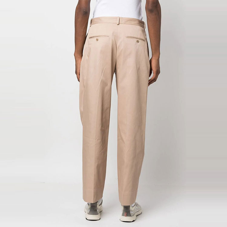 Purchase 아크네 스튜디오 SS22 스트레이트 핏 캐주얼 팬츠 카키. BK0462-AEK