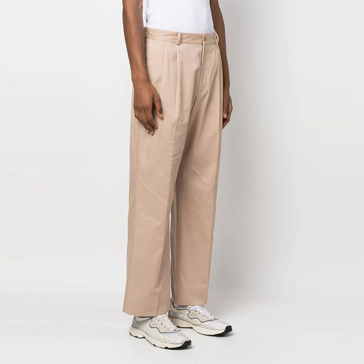 Details for 아크네 스튜디오 SS22 스트레이트 핏 캐주얼 팬츠 카키. BK0462-AEK