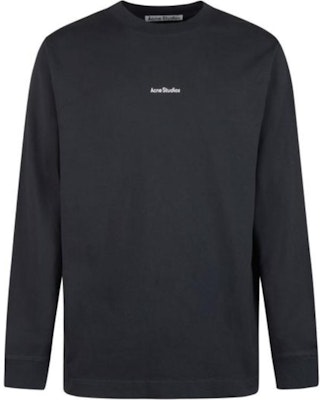 Acne Studios SS22 Black Logo Print Long Sleeve Crewneck T-Shirt . BL0279-900 Buy Acne Studios SS22 Black Logo Print Long Sleeve Crewneck T-Shirt . BL0279-900