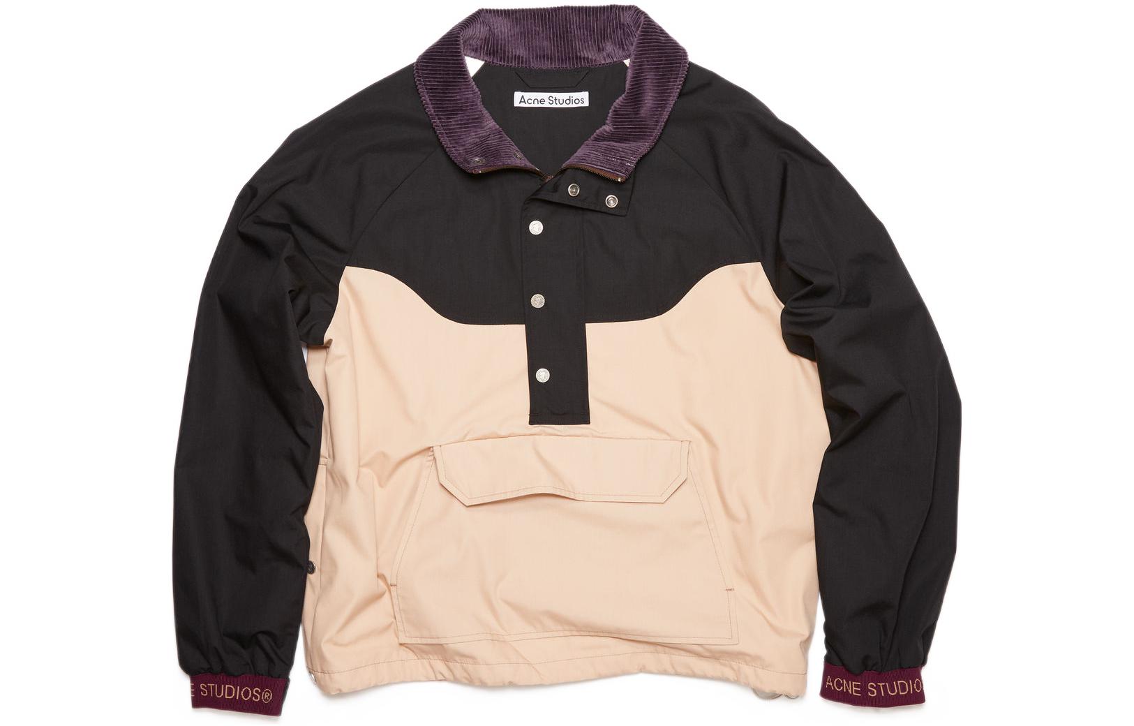 Acne Studios SS22 Black Long-Sleeve Hooded Jacket B90619-CUA