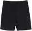 Buy Acne Studios SS22 Black Minimalist Elastic Waist Straight Shorts for Men BE0097-900