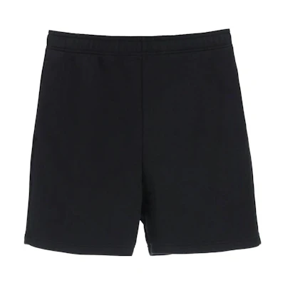 Acne Studios SS22 Black Minimalist Elastic Waist Straight Shorts for Men BE0097-900