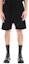 Lookbook Acne Studios SS22 Black Minimalist Elastic Waist Straight Shorts for Men BE0097-900