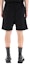 Shop Acne Studios SS22 Black Minimalist Elastic Waist Straight Shorts for Men BE0097-900