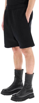 Acne Studios SS22 Black Minimalist Elastic Waist Straight Shorts for Men BE0097-900 Purchase Acne Studios SS22 Black Minimalist Elastic Waist Straight Shorts for Men BE0097-900