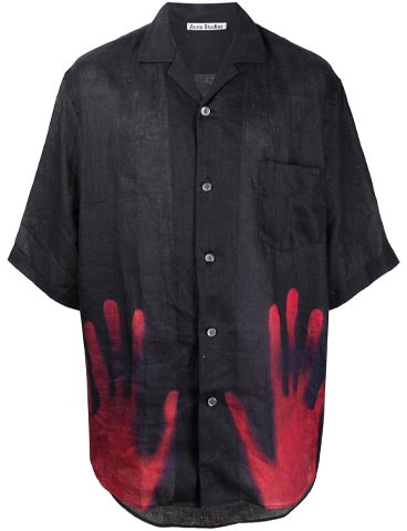 acne-studios-ss-22-black-short-sleeve-shirt-with-double-hand-print-bb-0438-900