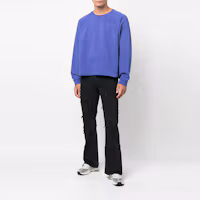 Lookbook Acne Studios SS22 Blue Logo Crewneck Oversized Pullover Sweatshirt for Men BI0170-BCE