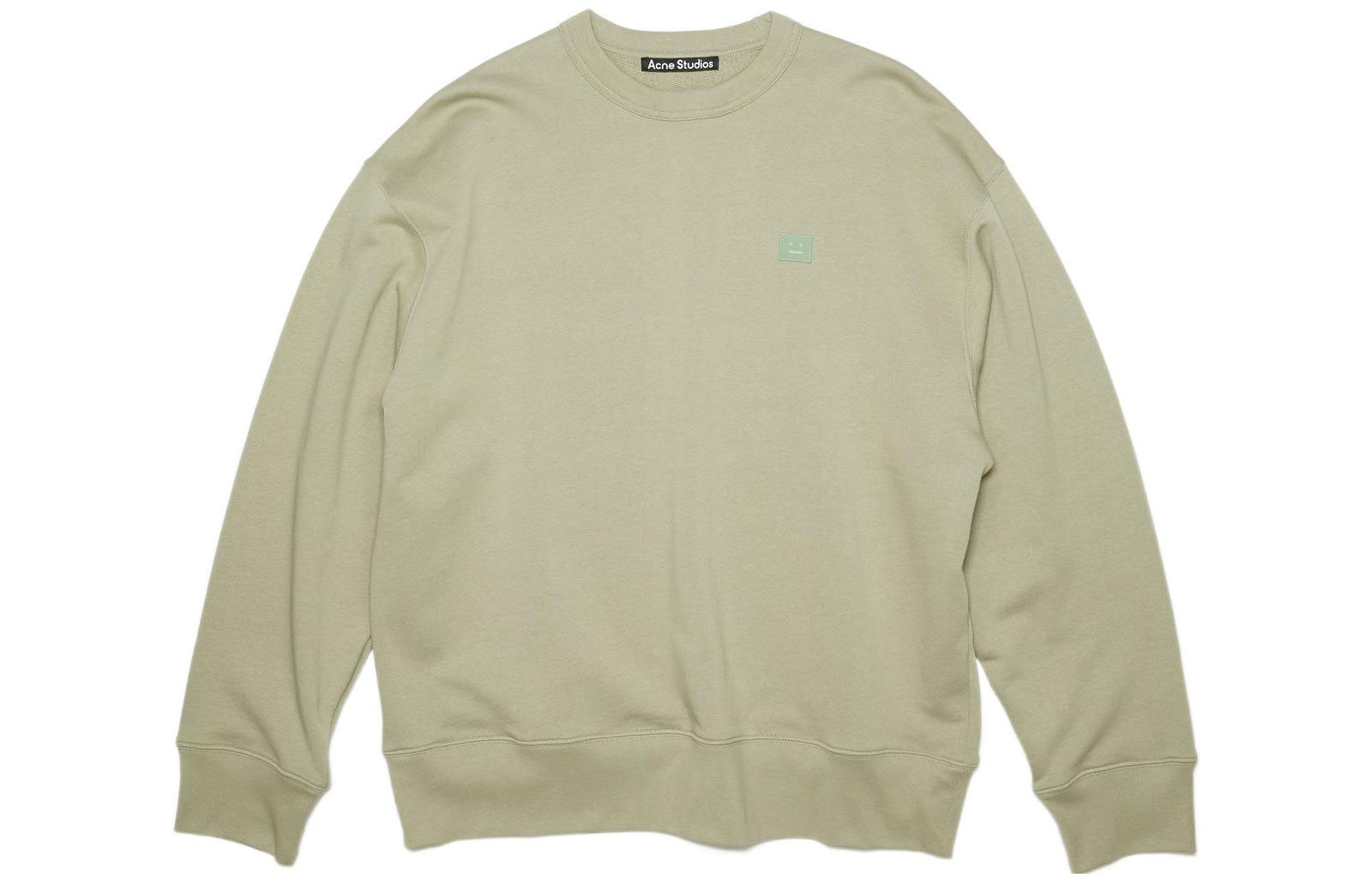 Acne Studios SS22 Face Logo Crewneck Sweatshirt Unisex - Eucalyptus Green CI0072-CRW
