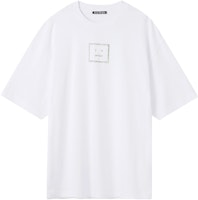 Acne Studios SS22 Face Logo White Unisex Crewneck T-Shirt CL0161-183 Acne Studios SS22 Face Logo White Unisex Crewneck T-Shirt CL0161-183