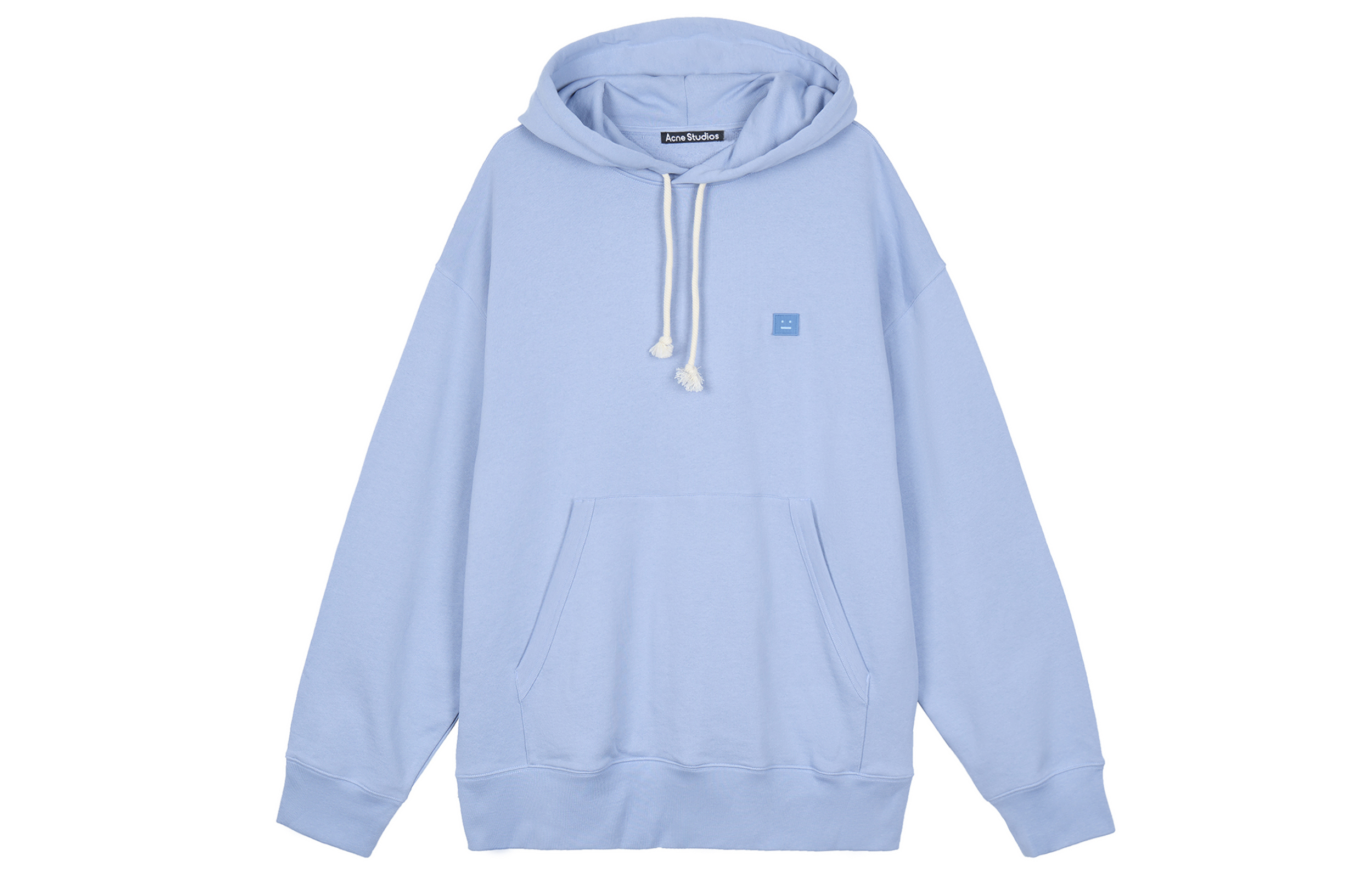 Buy Acne Studios SS22 Face Oversized Hoodie Unisex Light Purple Sweatshirt. CI0108-CU2