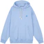 Buy Acne Studios SS22 Face Oversized Hoodie Unisex Light Purple Sweatshirt. CI0108-CU2