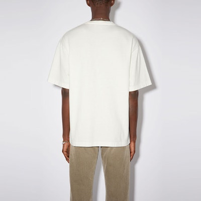 Acne Studios SS22 Geometric Print Crewneck Short Sleeve T-Shirt Men Grey White BL0316-AEG Shop Acne Studios SS22 Geometric Print Crewneck Short Sleeve T-Shirt Men Grey White BL0316-AEG