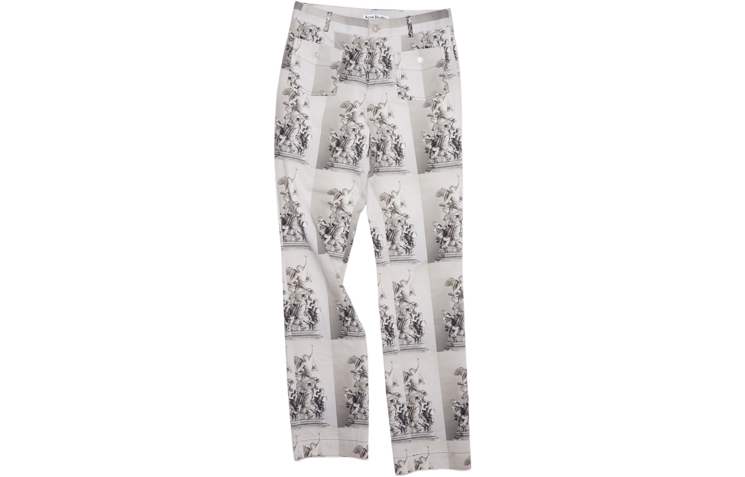 Acne Studios SS22 Graphic Print Casual Pants Men’s Grey. BK0437-902