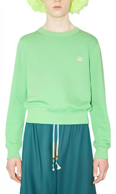 アクネ ストゥディオズ SS22 グリーン フェイスロゴ 長袖 ユニセックス スウェット CI0113-BN1 Buy アクネ ストゥディオズ SS22 グリーン フェイスロゴ 長袖 ユニセックス スウェット CI0113-BN1