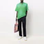 Lookbook Polo Unisex Acne Studios SS22 Verde Desgastado con Parche de Cara. CL0116-CA4