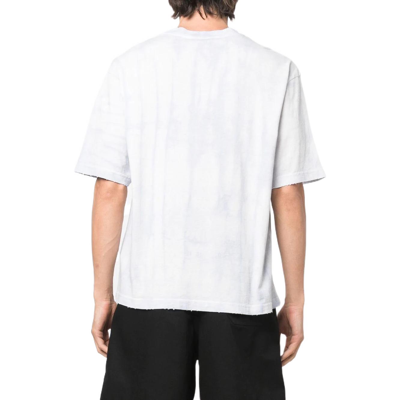 Shop Acne Studios 男士 SS22 标志印花圆领 T 恤. BL0319-AAV