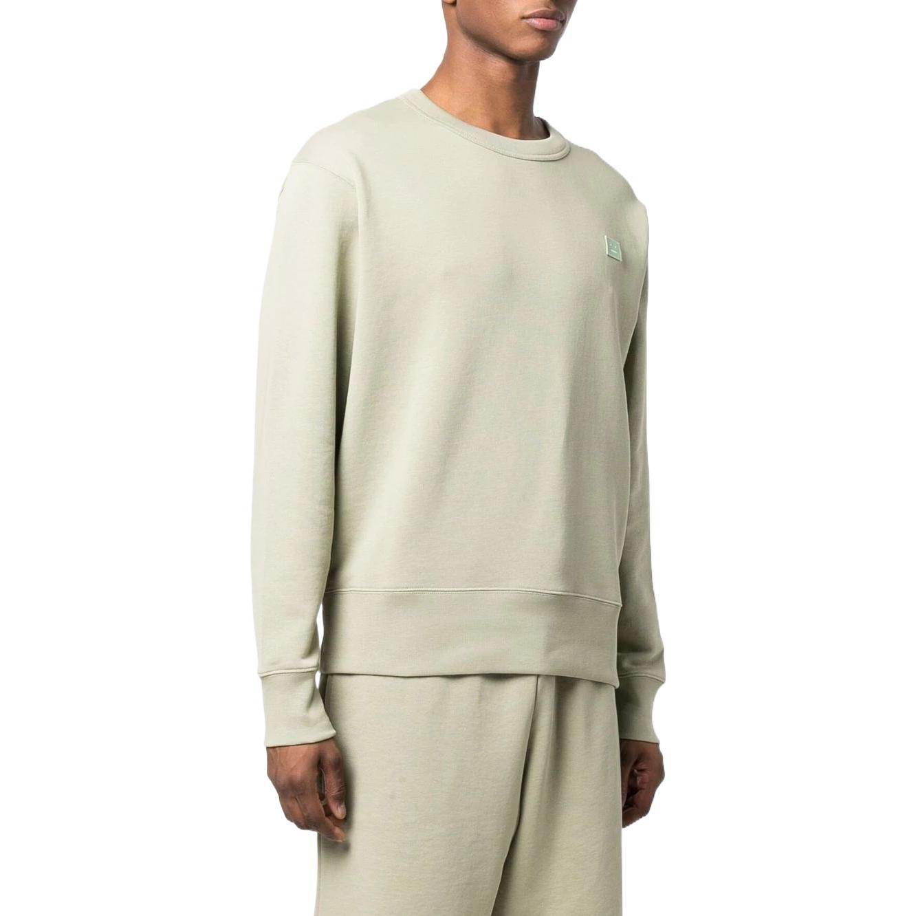 Details for Acne Studios SS22 綠色Logo圖案寬鬆版套頭衫男女適用款式。 CI0076-CRW