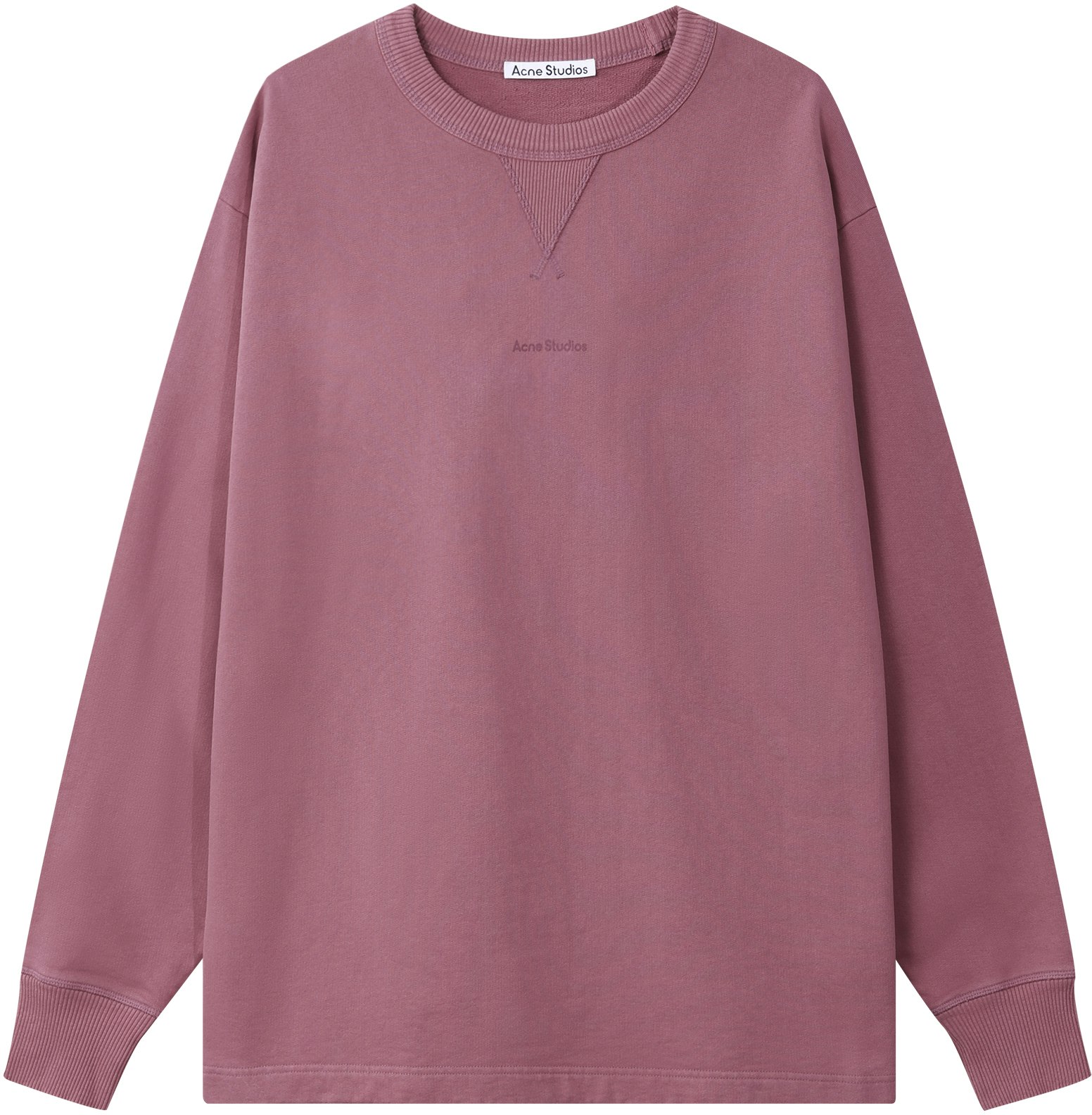 acne-studios-ss-22-logo-print-oversized-crewneck-long-sleeve-sweatshirt-pink-mens-bi-0138-acx