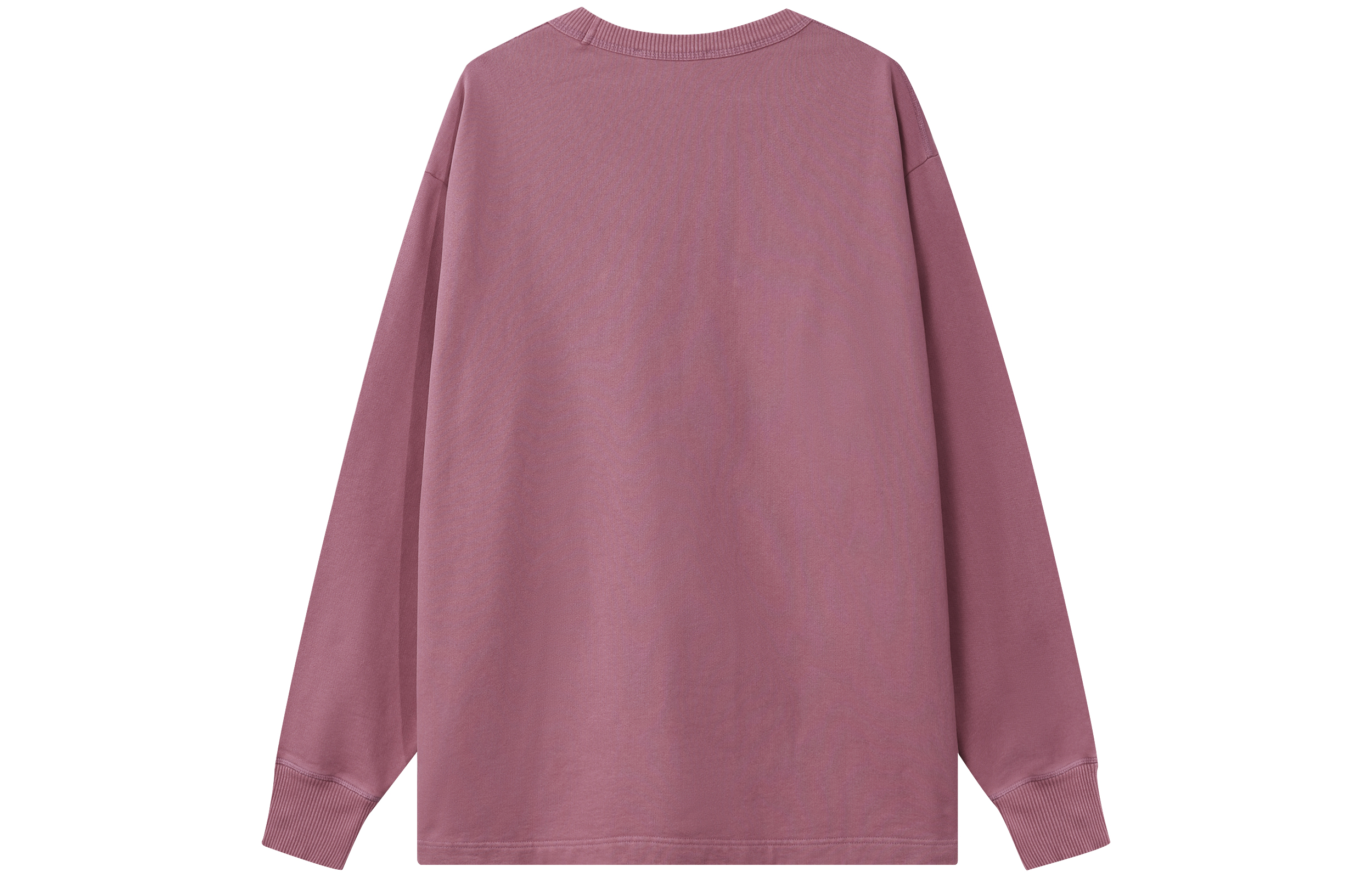 Lookbook Acne Studios SS22 Baju Crewneck Logo Oversized Lengan Panjang Pink Lelaki. BI0138-ACX