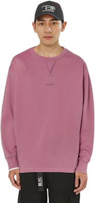 Acne Studios SS22 Logo Print Oversized Crewneck Long Sleeve Sweatshirt Pink Mens. BI0138-ACX Shop Acne Studios SS22 Logo Print Oversized Crewneck Long Sleeve Sweatshirt Pink Mens. BI0138-ACX