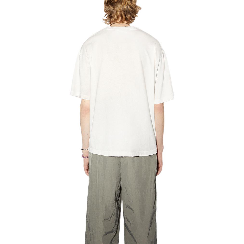 Purchase Acne Studios SS22 Baju T Lengan Pendek Logo Lelaki - Merah Jambu/Putih. BL0319-ACA