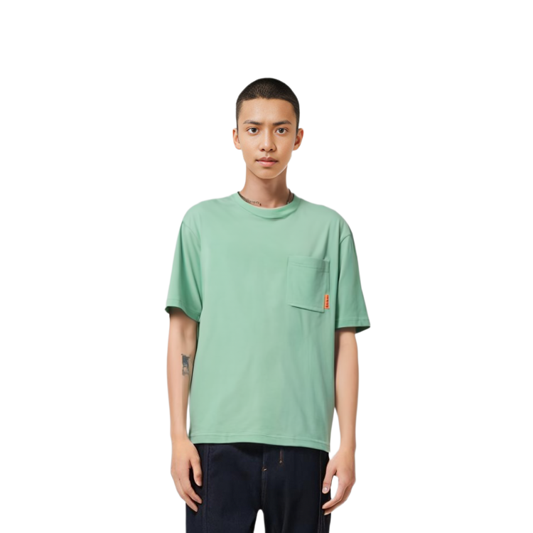 Purchase 아크네 스튜디오 SS22 민트 그린 포켓 크루넥 반팔 티셔츠 남성용 BL0214-ABG