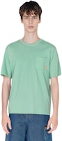 아크네 스튜디오 SS22 민트 그린 포켓 크루넥 반팔 티셔츠 남성용 BL0214-ABG Sizing 아크네 스튜디오 SS22 민트 그린 포켓 크루넥 반팔 티셔츠 남성용 BL0214-ABG