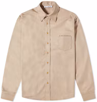 Order Acne Studios SS22 裸色logo刺绣长袖衬衫 BB0412-AEK