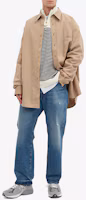 Lookbook Acne Studios SS22 裸色logo刺绣长袖衬衫 BB0412-AEK