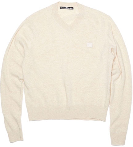 acne-studios-ss-22-oatmeal-v-neck-wool-sweater-unisex-with-logo-patch-c60048-633