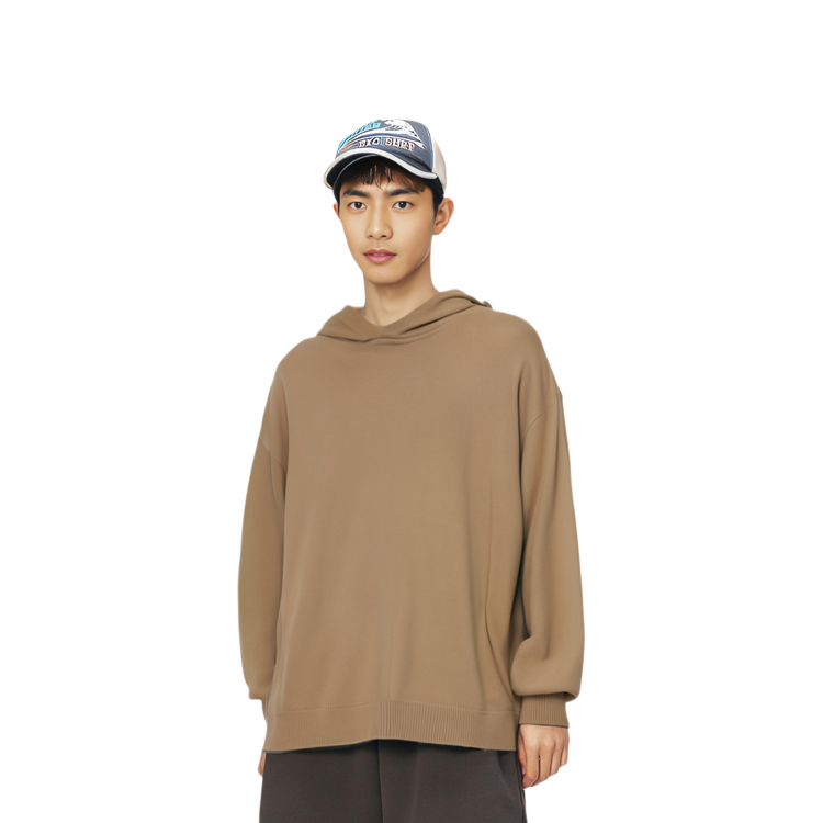 Details for Acne Studios SS22 男士棕色宽松羊毛连帽衫毛衣。 B60241-ADV